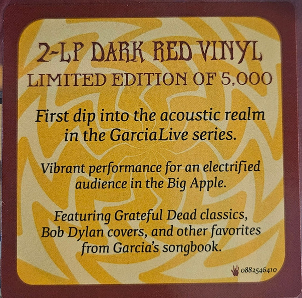 Jerry Garcia – GarciaLive Vol. 14: January 27th, 1986 - The Ritz (Red 2-LP Vinyl) Vinyl Record