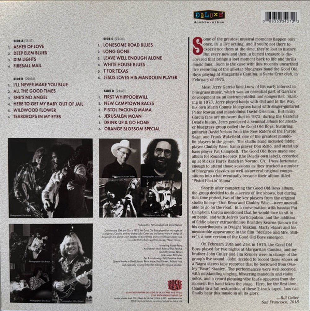 Jerry Garcia / Good Ole Boys - Drink Up And Go Home: Live At Margarita's Cantina 2/20/75 & 2/21/75 (2-LP Vinyl) Vinyl Record