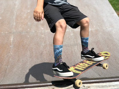 Jimbo Surf Freak Youth Crew Socks