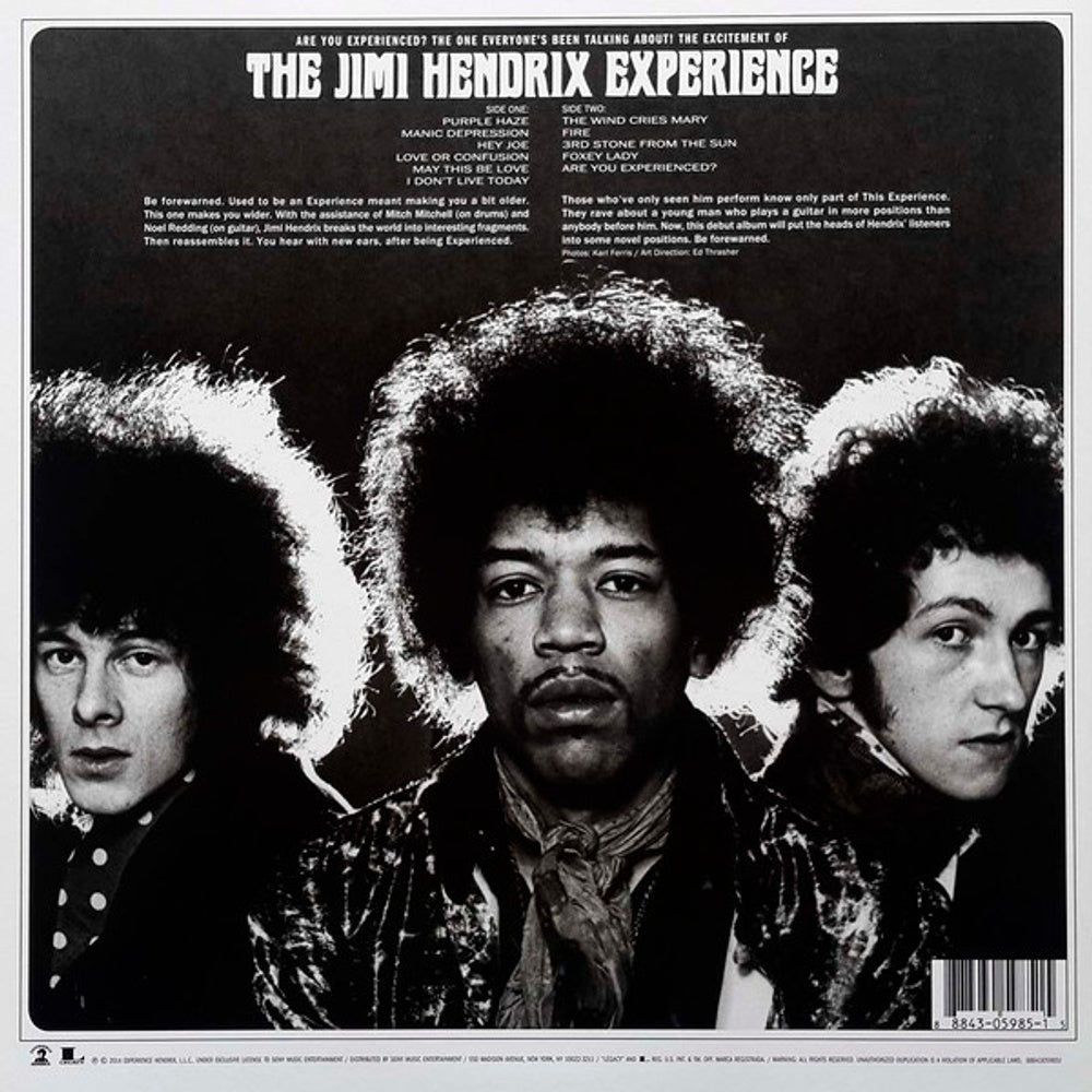 Jimi Hendrix – Are You Experienced (LP Vinyl) Vinyl Record