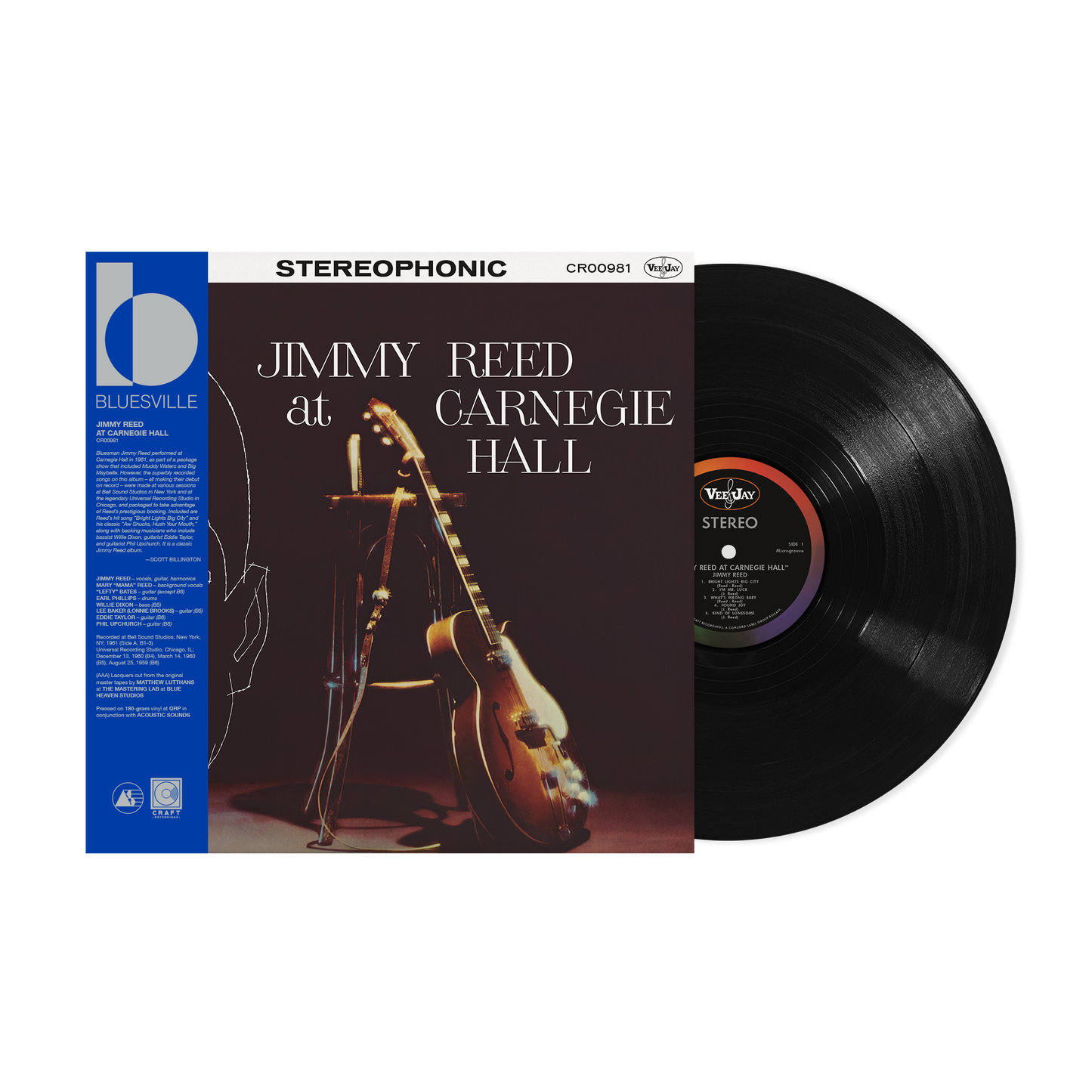 Jimmy Reed At Carnegie Hall (Bluesville Series) (180G LP) Vinyl Record