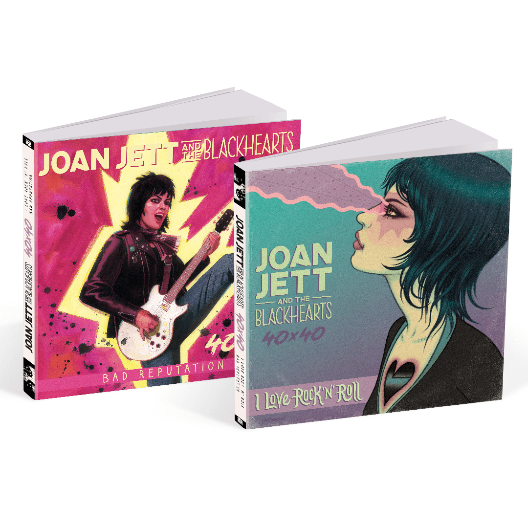 JOAN JETT & THE BLACKHEARTS 40x40 Bad Reputation/I Love Rock 'n' Roll Hardcover Book