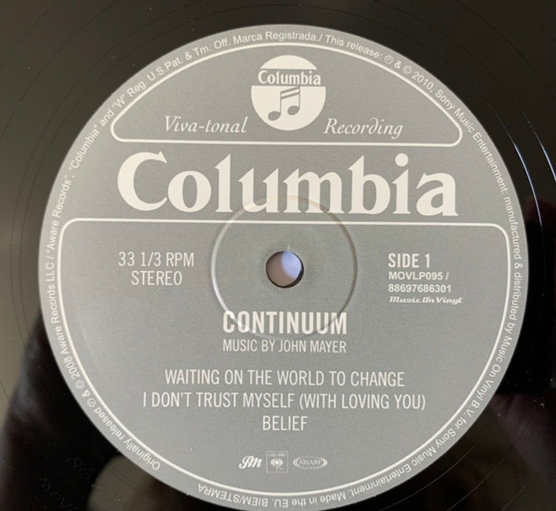 John Mayer – Continuum (180 Gram 2-LP Vinyl) Vinyl Record
