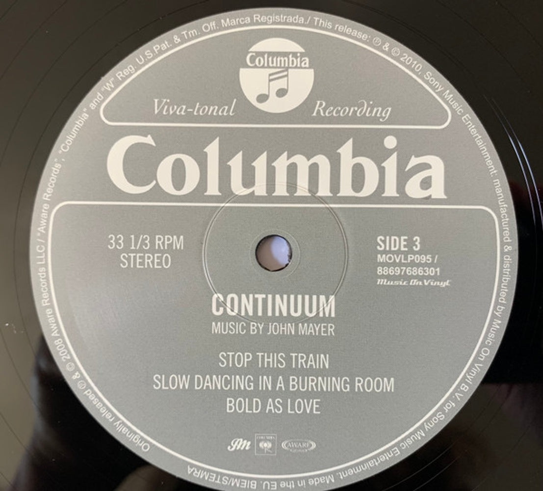 John Mayer – Continuum (180 Gram 2-LP Vinyl) Vinyl Record