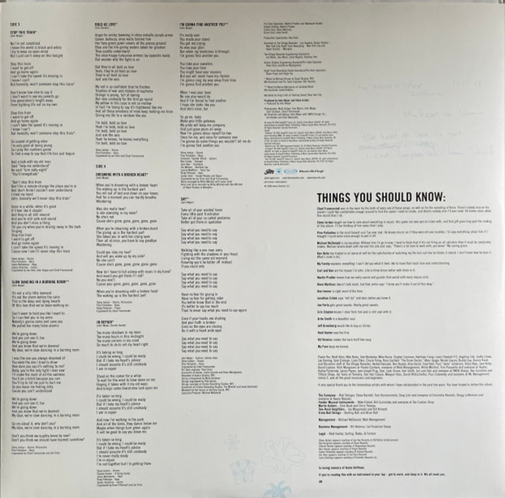 John Mayer – Continuum (180 Gram 2-LP Vinyl) Vinyl Record