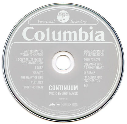 John Mayer – Continuum Music CD