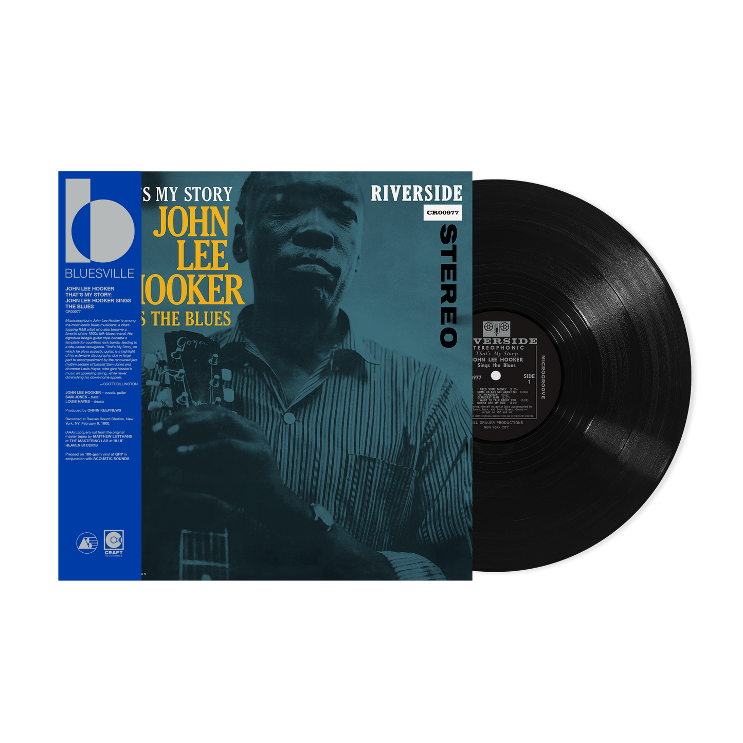That's My Story: John Lee Hooker Sings the Blues (Bluesville Series) (180g LP) Vinyl Record