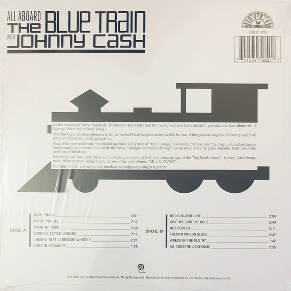 Johnny Cash – All Aboard The Blue Train With Johnny Cash (LP Vinyl) Vinyl Record