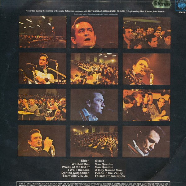 Johnny Cash – At San Quentin (LP Vinyl) Vinyl Record