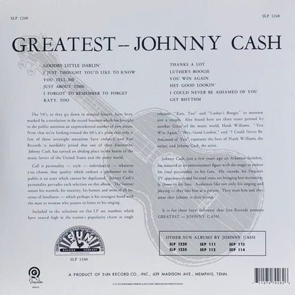 Johnny Cash – Greatest (LP Vinyl) Vinyl Record