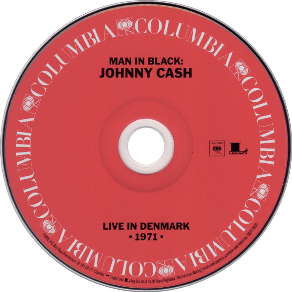 Johnny Cash – Man in Black: Live in Demark 1971 Music CD