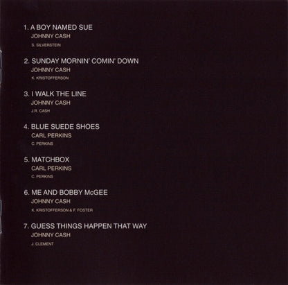 Johnny Cash – Man in Black: Live in Demark 1971 Music CD