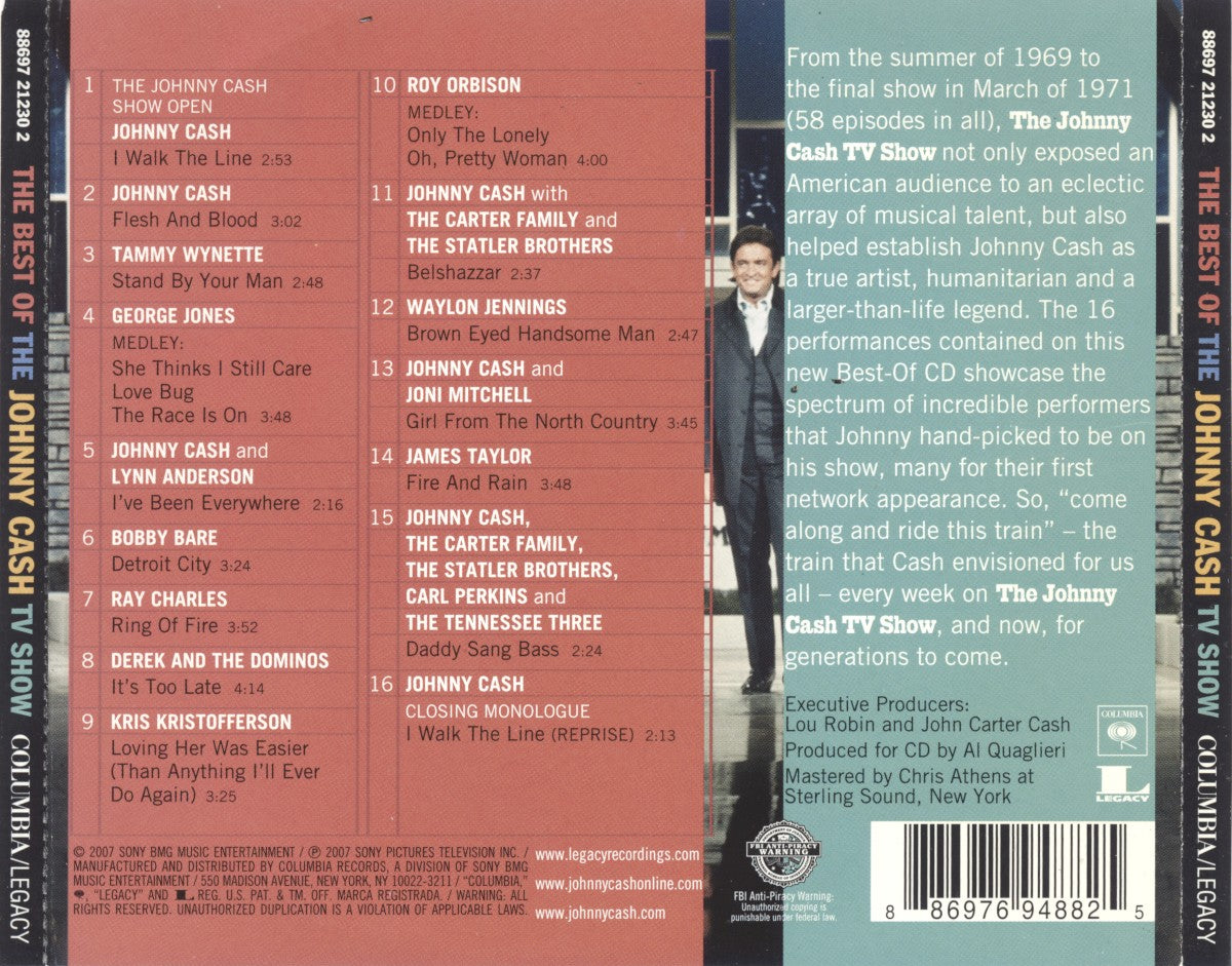 Johnny Cash – The Best Of The Johnny Cash TV Show Music CD