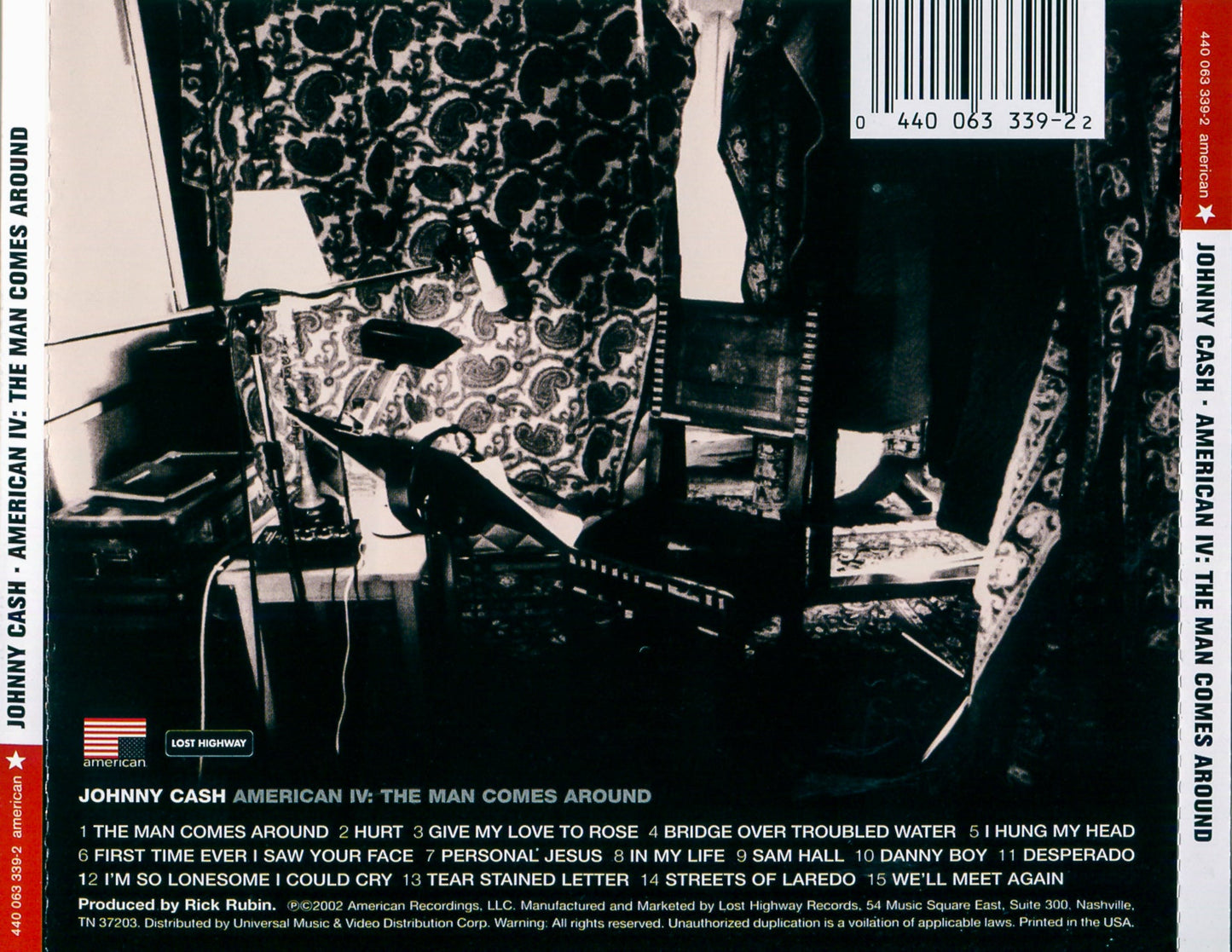 Johnny Cash – The Man Comes Around Music CD