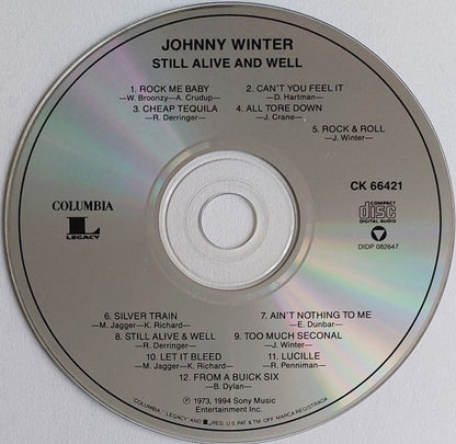 Johnny Winter – Still Alive and Well Music CD