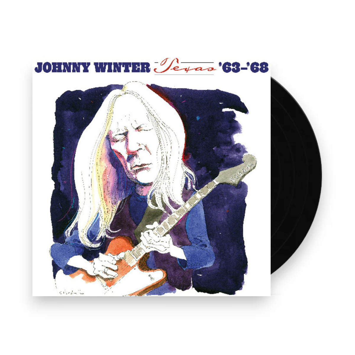 Johnny Winter – Texas 63-68 (White LP Vinyl) Vinyl Record