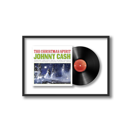 Johnny Cash The Christmas Spirit Framed Vinyl Record