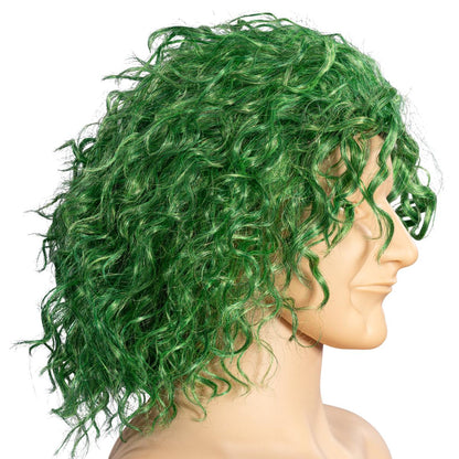 Green Comic Book Character Joke Clown Halloween Cosplay Costume Green Wig