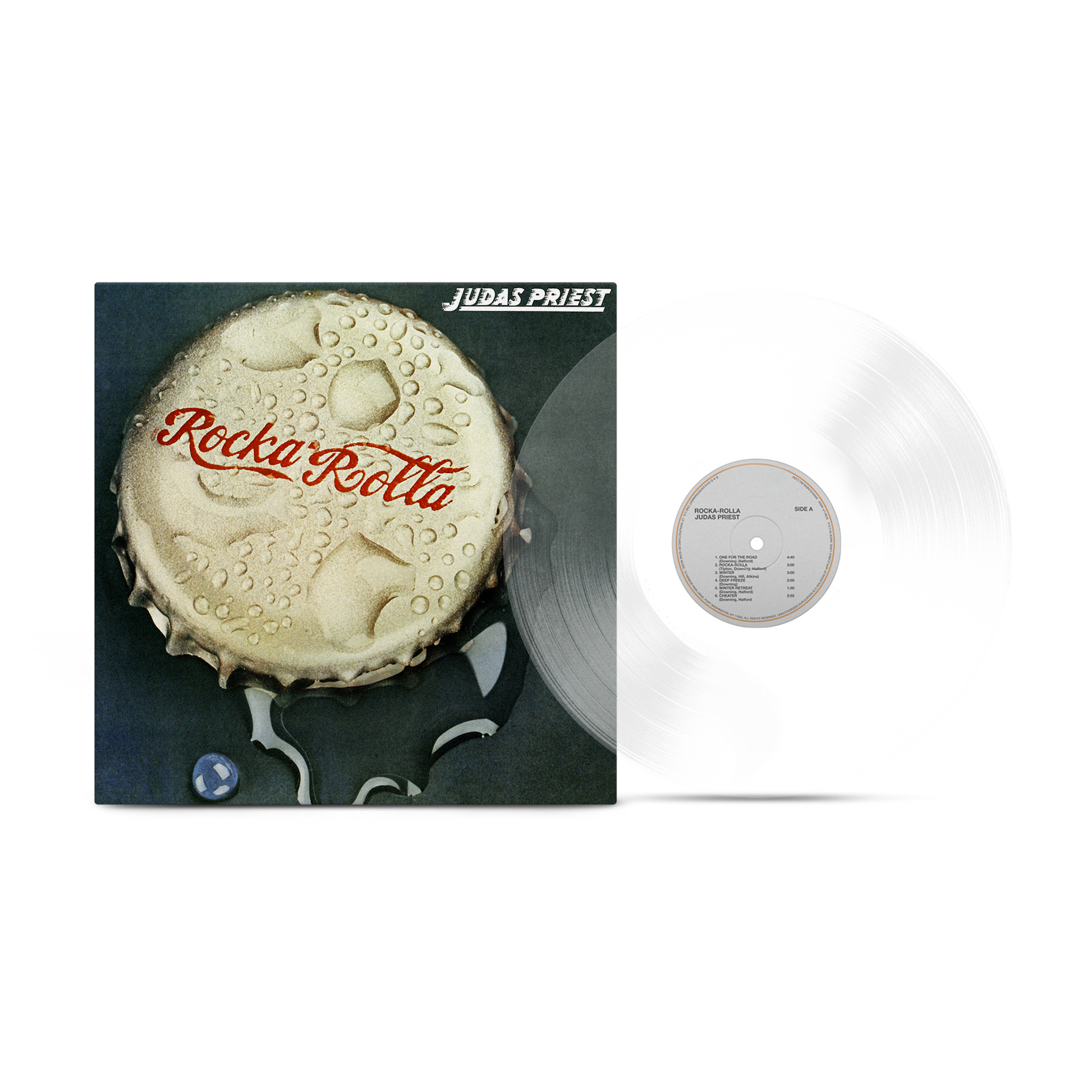 Judas Priest - Rocka Rolla 50th Anniversary Glass Clear Vinyl Record