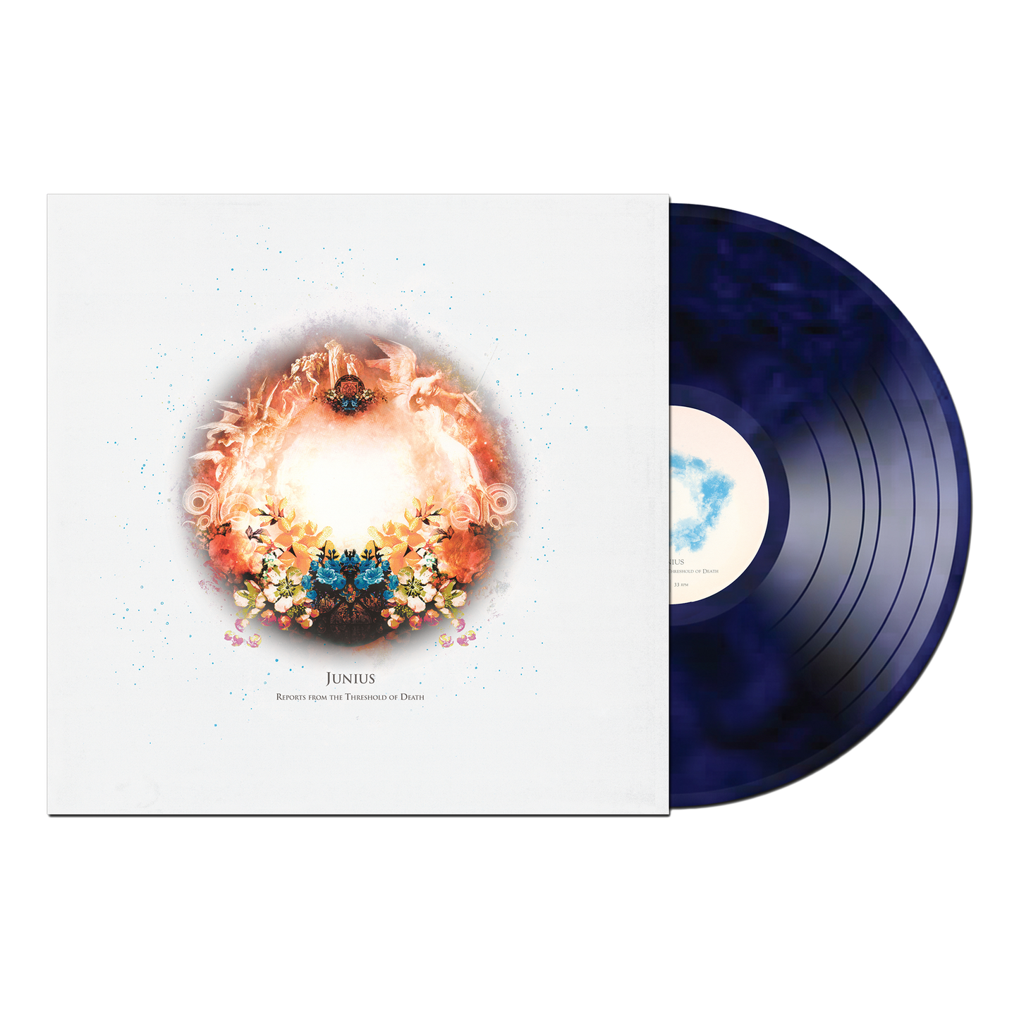 Junius - Reports From the Threshold of Death on Galaxy Blue/Black Vinyl Record