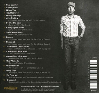 Justin Townes Earle – All In: Unreleased & Rarities Music CD