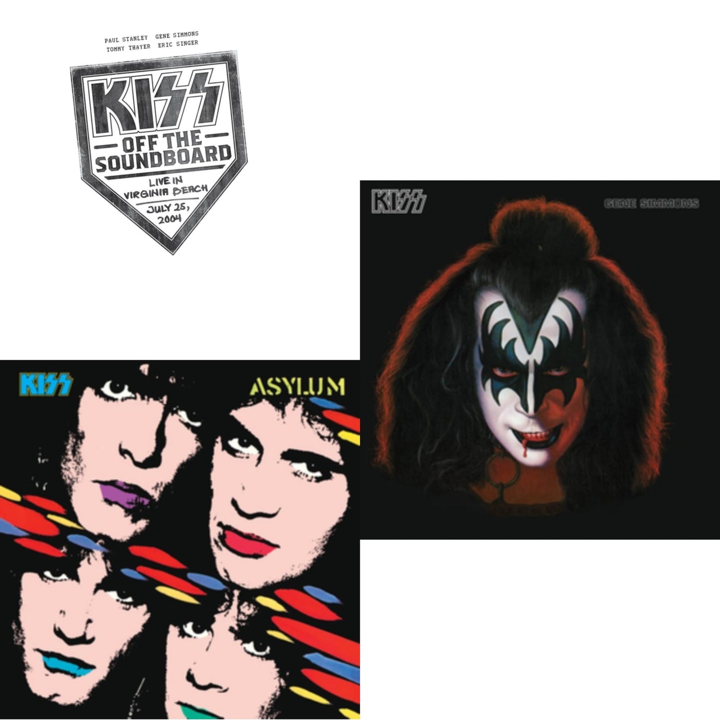 Kiss - Kiss Off The Soundboard: Live In Virginia Beach (3LP) & Asylum & Gene Simmons