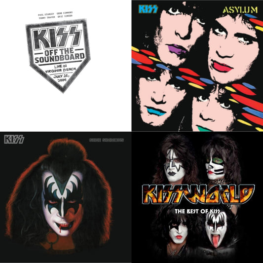 Kiss - Kiss Off The Soundboard: Live In Virginia Beach (3LP) & Asylum & Gene Simmons & Kissworld - The Best Of Kiss (2 LP)