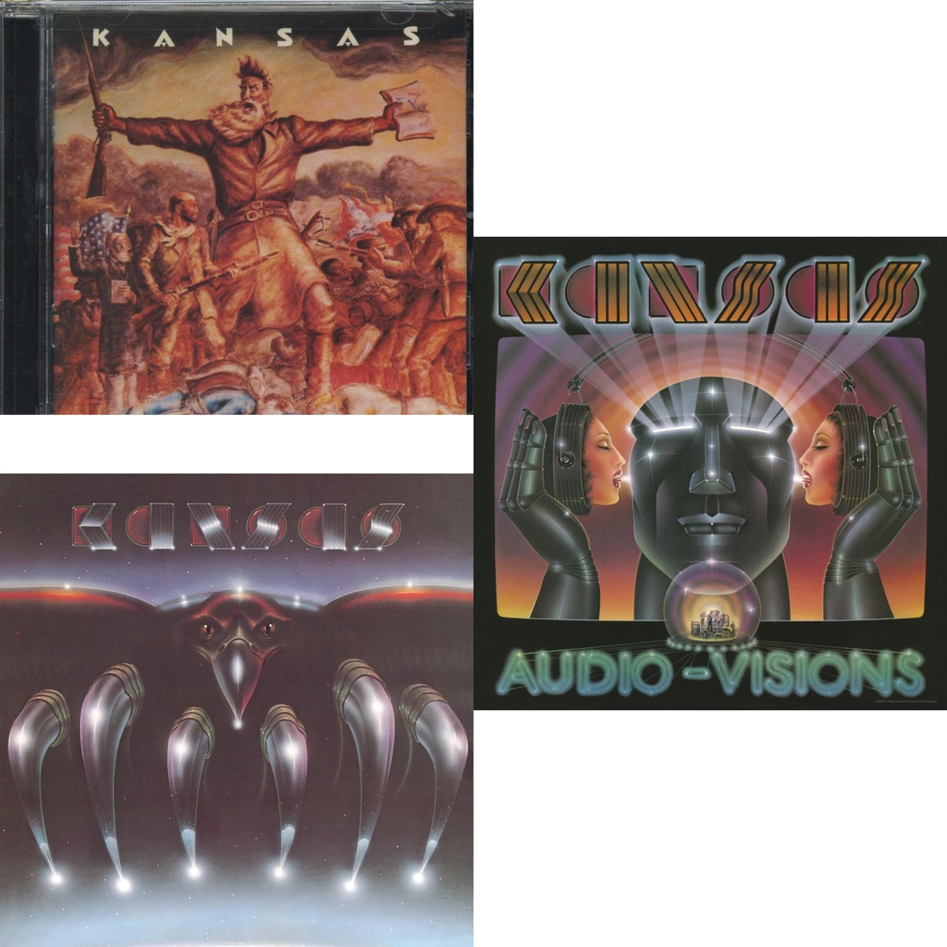 Kansas - Kansas & Song For America & Audio - Visions - CD Bundle