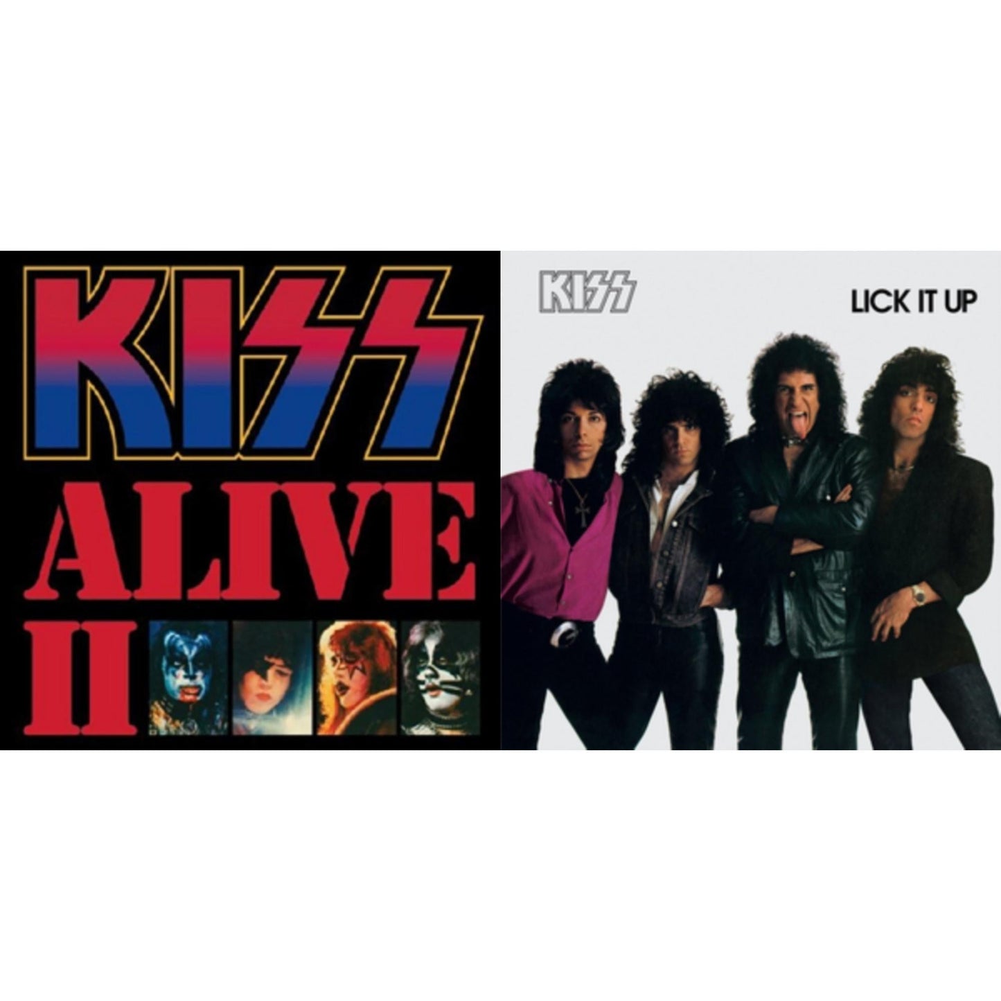 Kiss - Lick It Up & Alive Ii - LP Vinyl Bundle
