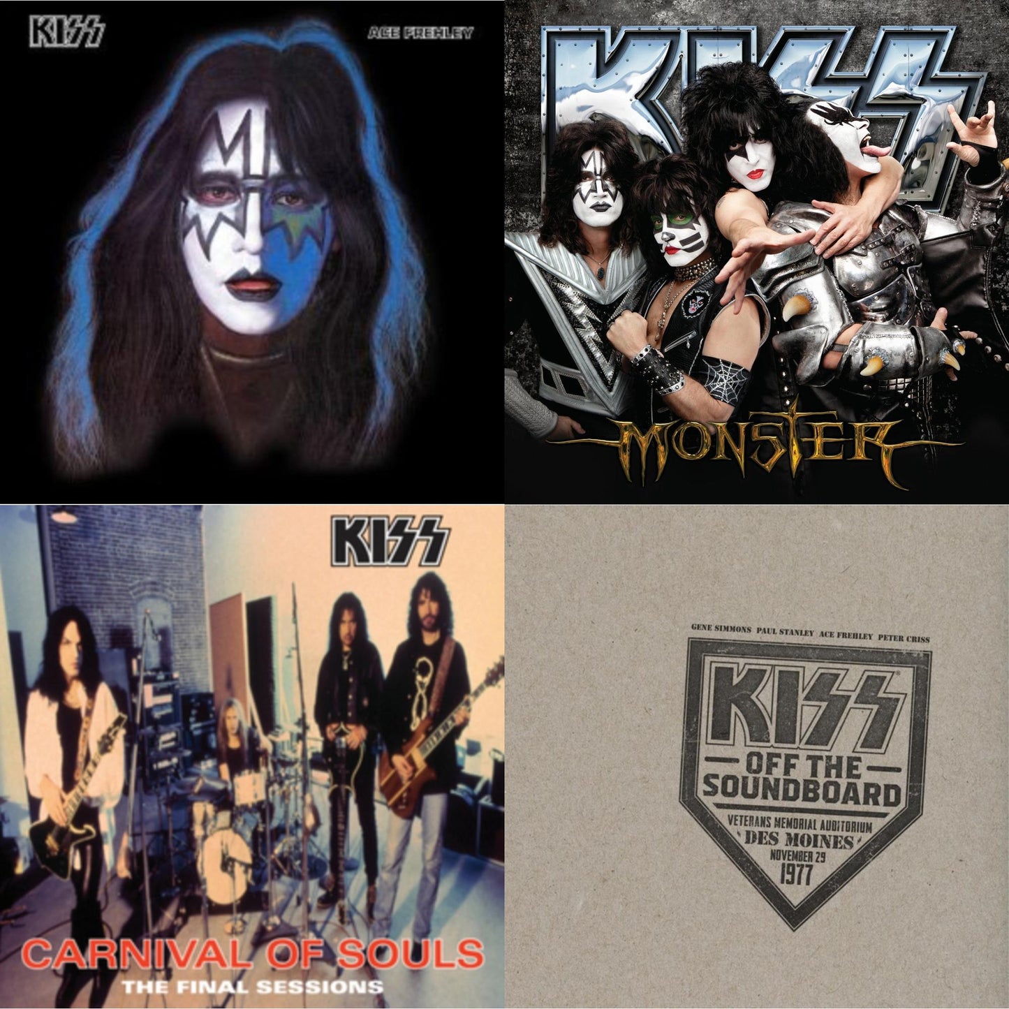 Kiss - Kiss Off The Soundboard: Live In Des Moines (2LP) & Monster & Carnival Of Souls & Ace Frehley