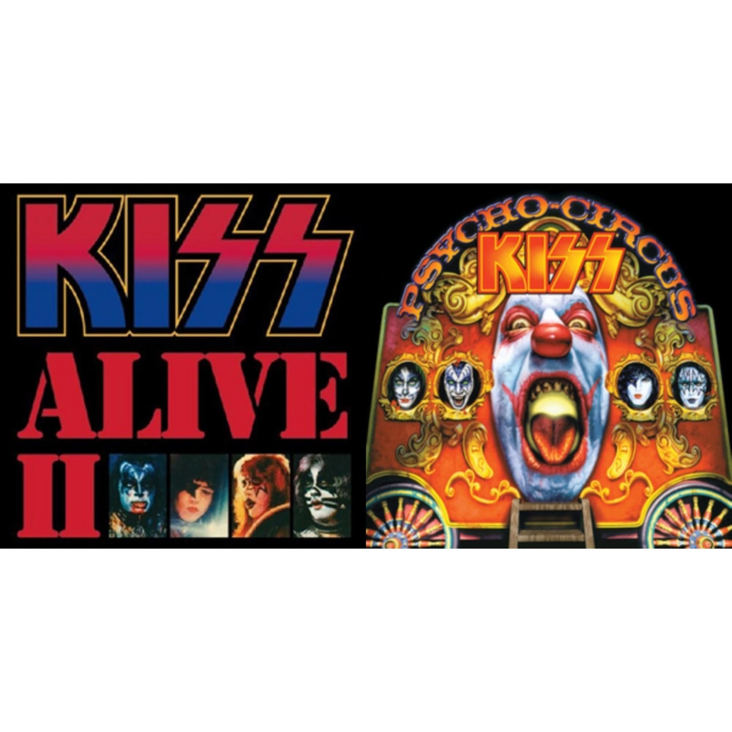 Kiss - Alive Ii & Psycho Circus - LP Vinyl Bundle