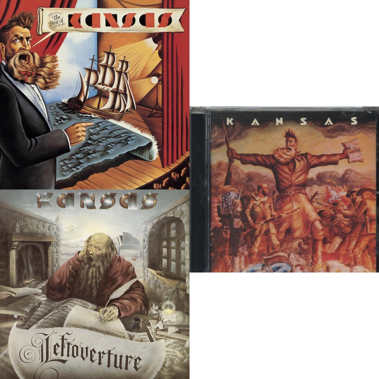 Kansas - Best Of Kansas & Kansas & Leftoverture - CD Bundle