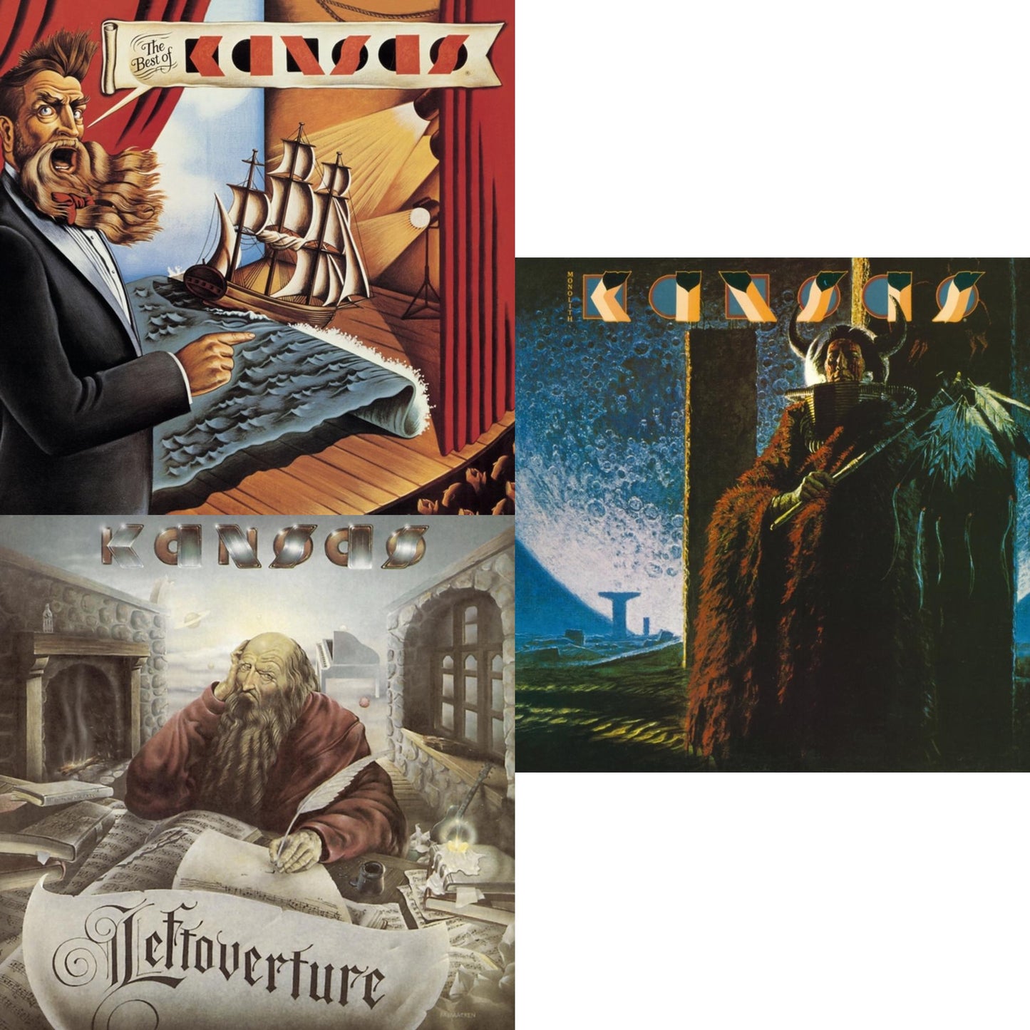 Kansas - Best Of Kansas & Leftoverture & Monolith - CD Bundle