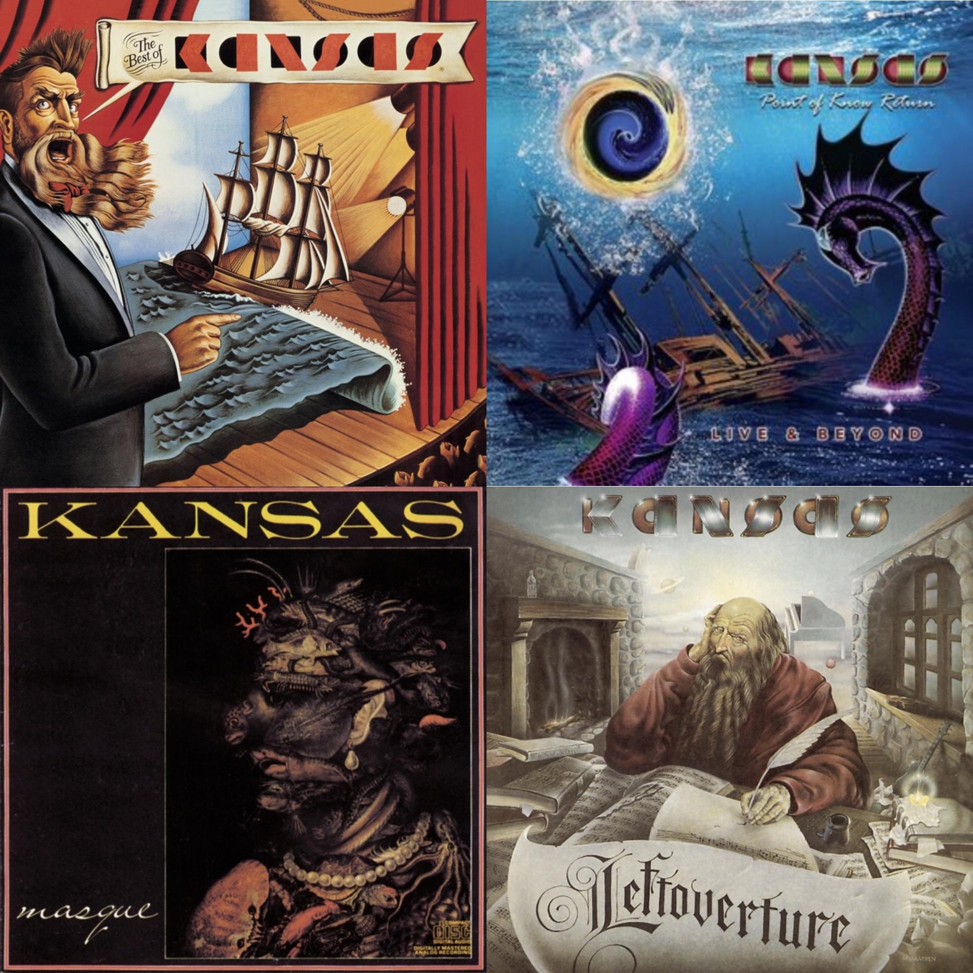 Kansas - Best Of Kansas & Point Of Know & Masque & Leftoverture - CD Bundle