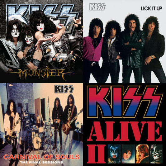 Kiss - Monster & Lick It Up & Carnival Of Souls & Alive Ii - LP Vinyl Bundle