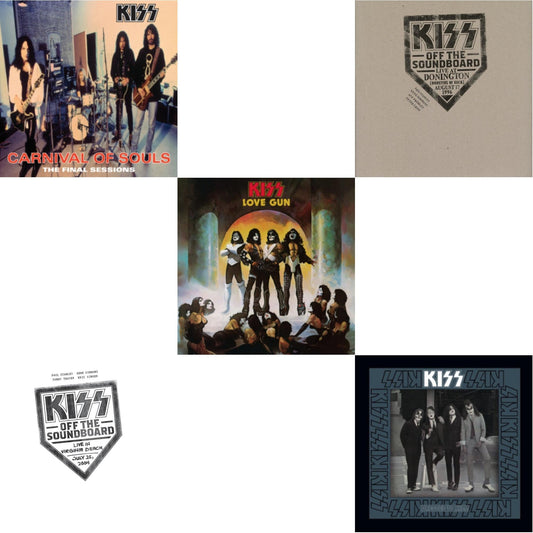 Kiss - Kiss Off The Soundboard: Live In Virginia Beach (3LP) & Kiss Off The Soundboard: Donington 1996 (Live) (3LP) & Dressed To Kill & Carnival Of Souls & Love Gun