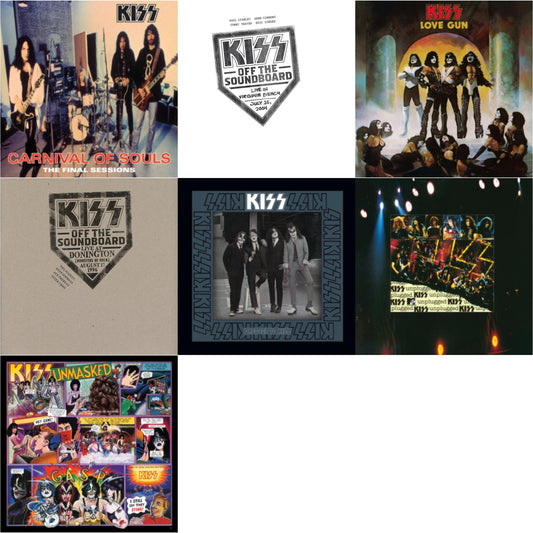 Kiss - Kiss Off The Soundboard: Live In Virginia Beach (3LP) & Kiss Off The Soundboard: Donington 1996 (Live) (3LP) & Unmasked & Dressed To Kill & Carnival Of Souls & Love Gun & Mtv Unplugged