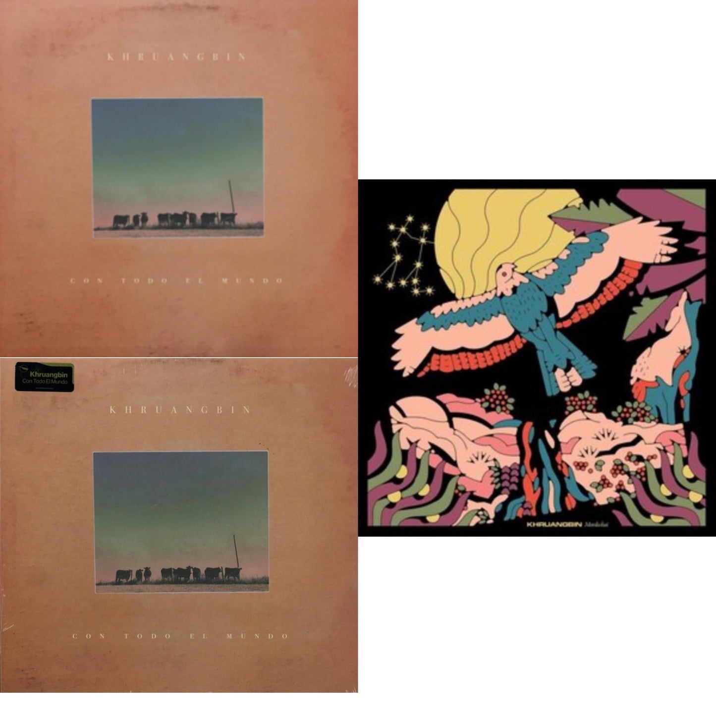 Khruangbin - Con Toto El Mundo & Con Todo El Mundo & Mordechai - LP Vinyl Bundle