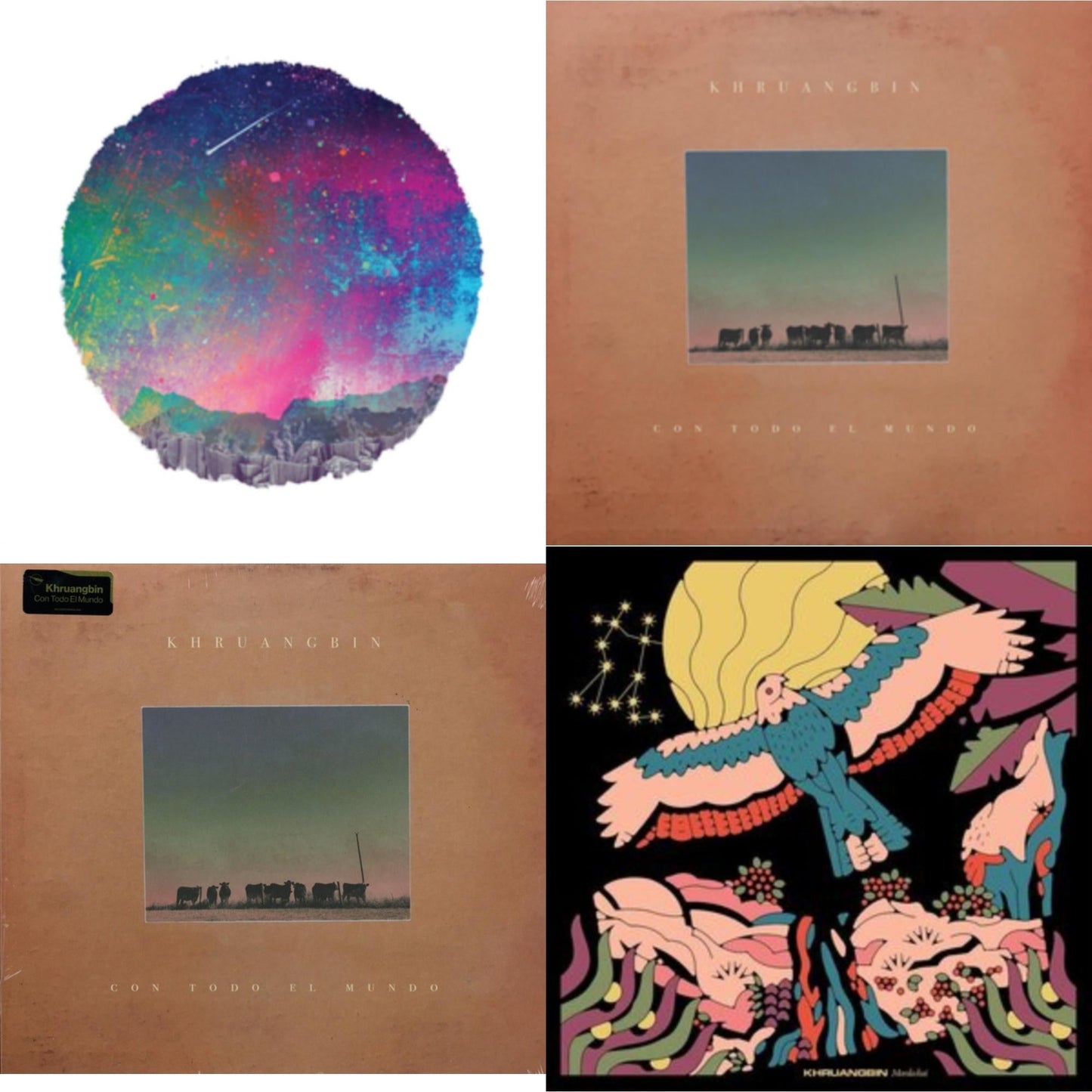 Khruangbin - Universe Smiles Upon You & Con Toto El Mundo & Con Todo El Mundo & Mordechai - LP Vinyl Bundle