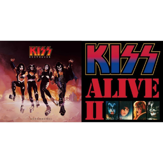 Kiss - Destroyer (Resurrected) (Translucent Orange LP Vinyl) & Alive Ii