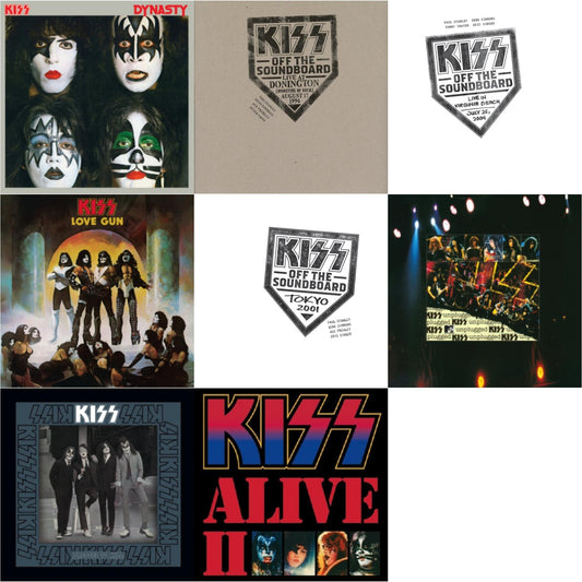 Kiss - Kiss Off The Soundboard: Tokyo 2001 (3LP) & Kiss Off The Soundboard: Live In Virginia Beach (3LP) & Kiss Off The Soundboard: Donington 1996 (Live) (3LP) & Dynasty & Dressed To Kill & Love Gun & Mtv Unplugged & Alive Ii