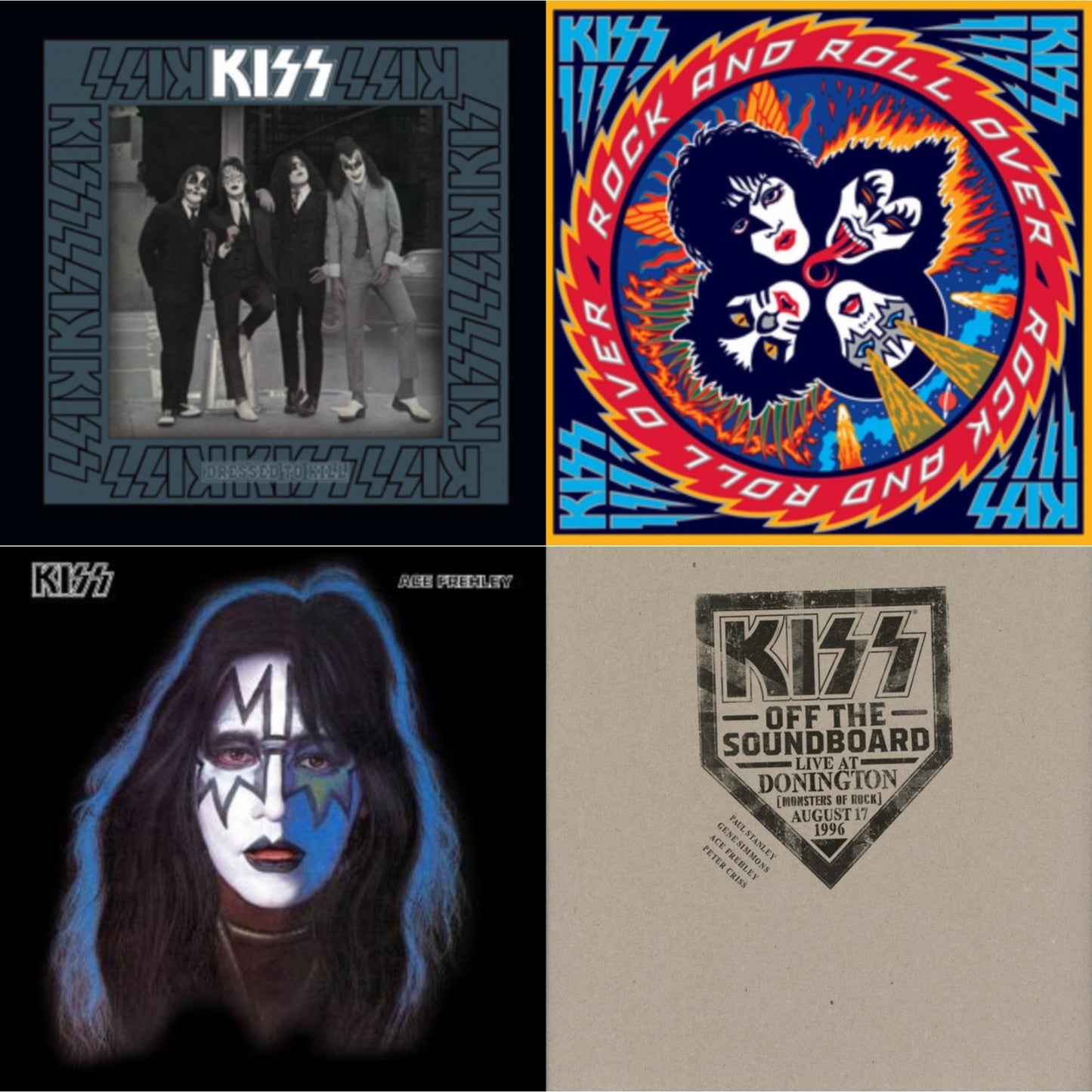 Kiss - Kiss Off The Soundboard: Donington 1996 (Live) (3LP) & Dressed To Kill & Rock & Roll Over & Ace Frehley