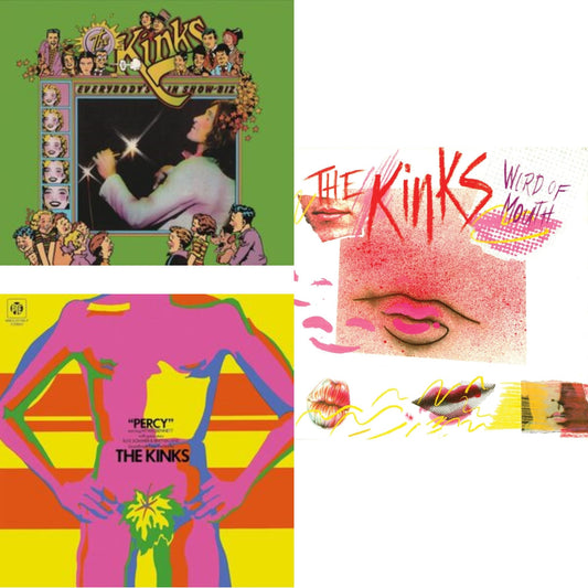 Kinks - Everybody's In Show-Biz (2022 Standalone/2LP) & Percy & Word Of Mouth (180G/Red LP Vinyl/Limited Edition/Gatefold Cover & Poster)