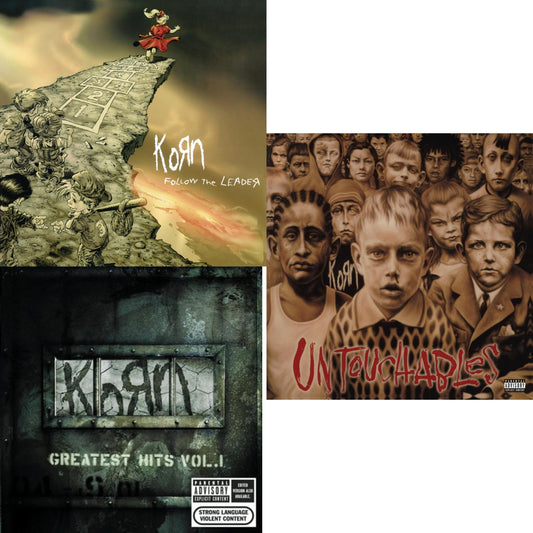 Korn - Greatest Hits Vol.1 & Untouchables & Follow The Leader - CD Bundle
