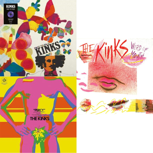 Kinks - Face To Face & Percy & Word Of Mouth (180G/Red LP Vinyl/Limited Edition/Gatefold Cover & Poster)