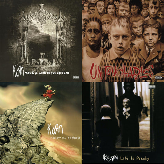 Korn - Take A Look In The Mirror (2 LP) (140G) & Untouchables (X) (2LP/140G) & Follow The Leader (Pa) (2 LP/140G) & Life Is Peachy (180G)