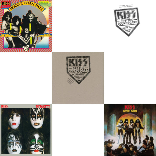 Kiss - Kiss Off The Soundboard: Live In Virginia Beach (3LP) & Kiss Off The Soundboard: Donington 1996 (Live) (3LP) & Dynasty & Hotter Than Hell & Love Gun