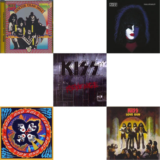 Kiss - Revenge & Hotter Than Hell & Rock & Roll Over & Love Gun & Paul Stanley - CD Bundle