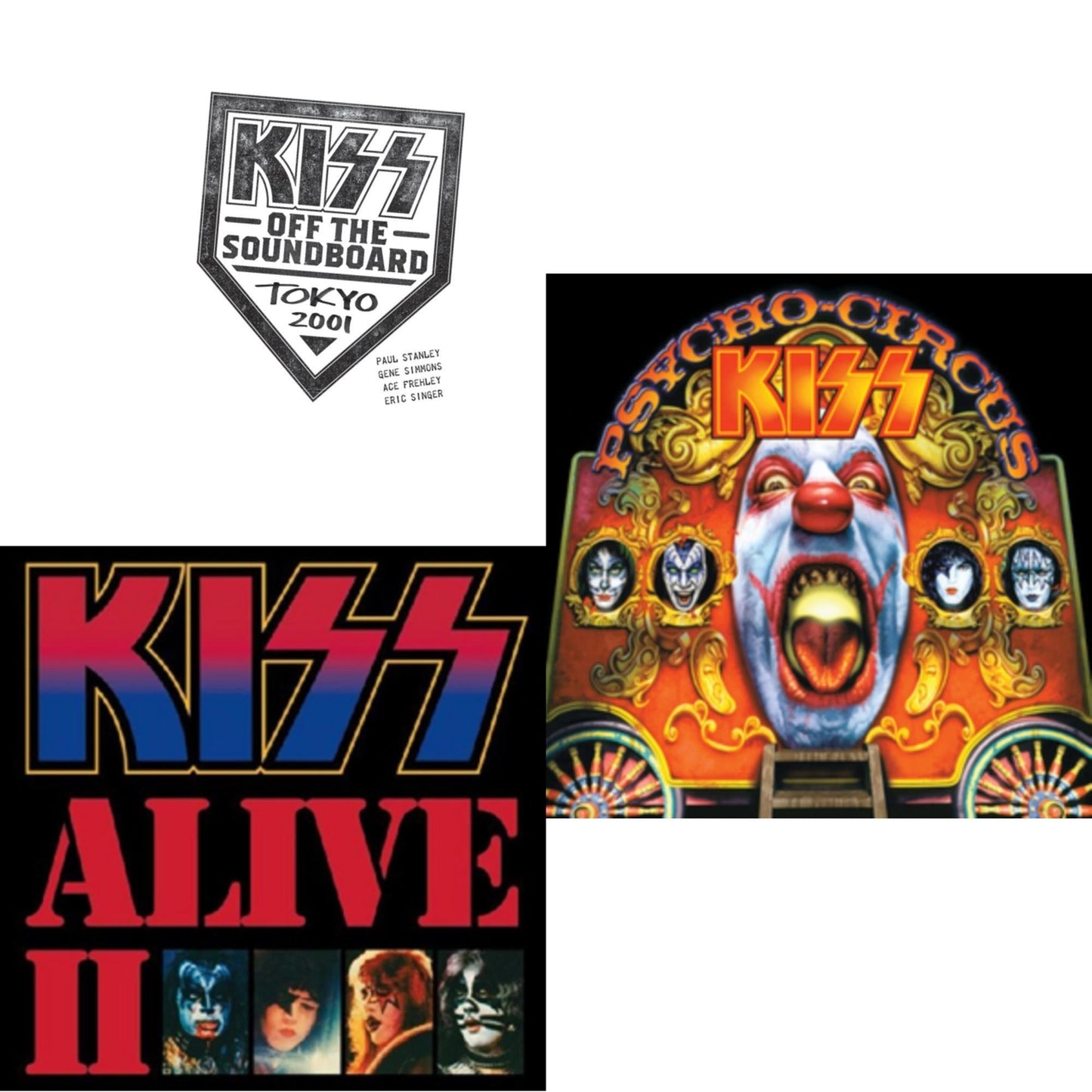 Kiss - Kiss Off The Soundboard: Tokyo 2001 (3LP) & Psycho Circus & Alive Ii