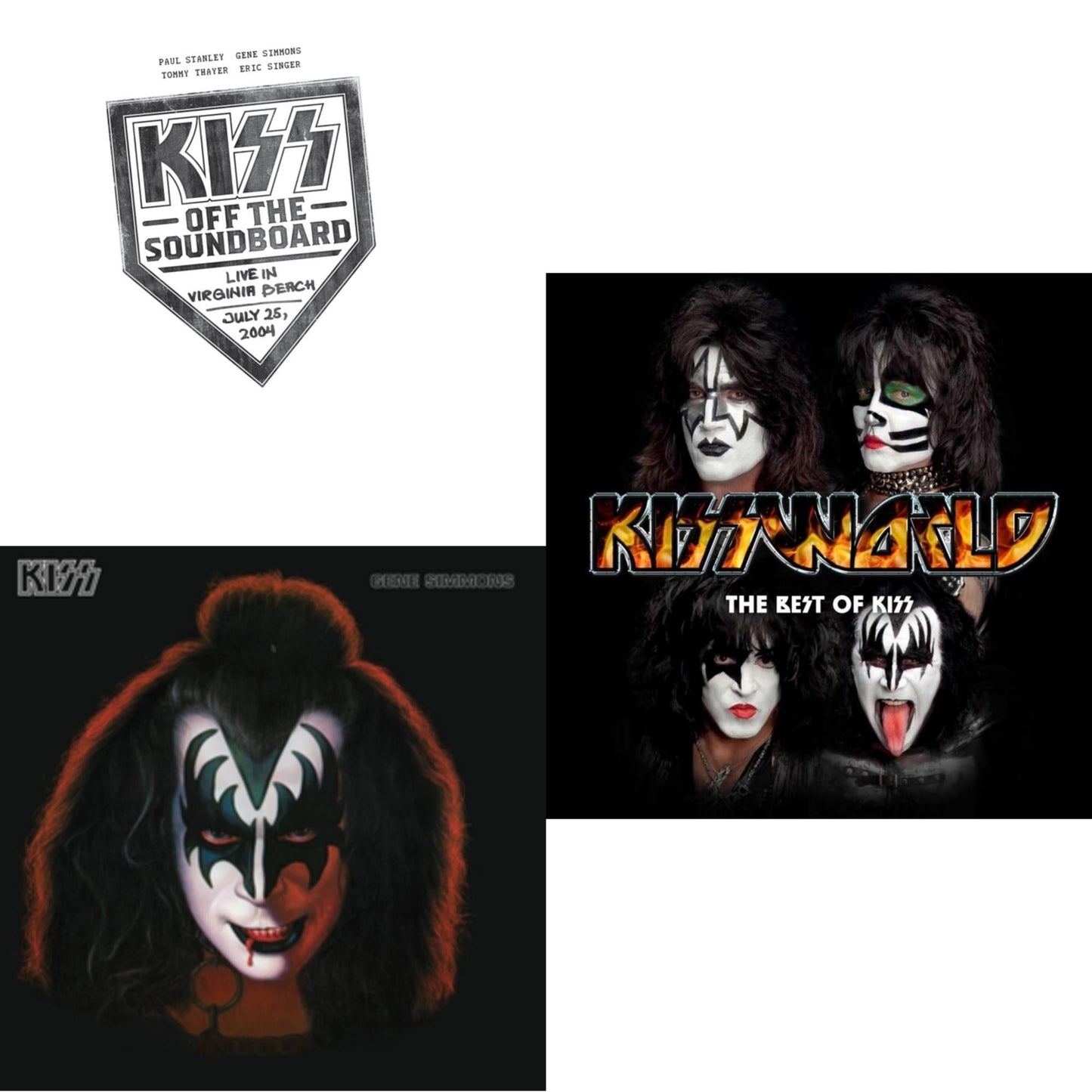 Kiss - Kiss Off The Soundboard: Live In Virginia Beach (3LP) & Gene Simmons & Kissworld - The Best Of Kiss (2 LP)